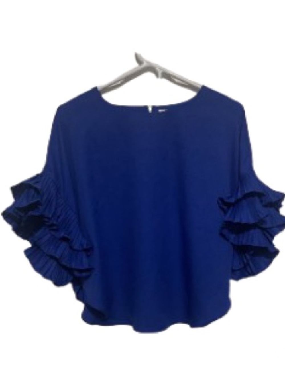 🎉HOST PICK 🎉Lovesong Blue Blouse Ruffle Sleeve Size Small